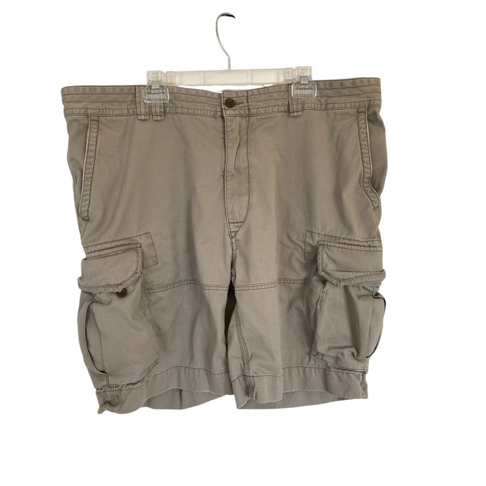 Polo Ralph Lauren Men's Tan Cargo Shorts Size 44T Classic Flat Front Chino Khaki